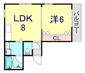 ペナト苦楽園の物件間取画像